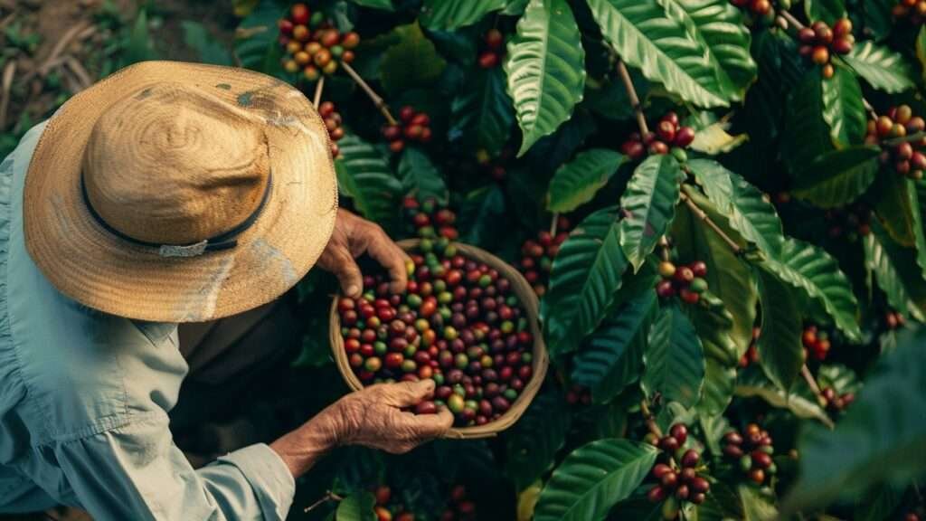 Kaffeebauer bei der Ernte – Kaffee in Mexiko