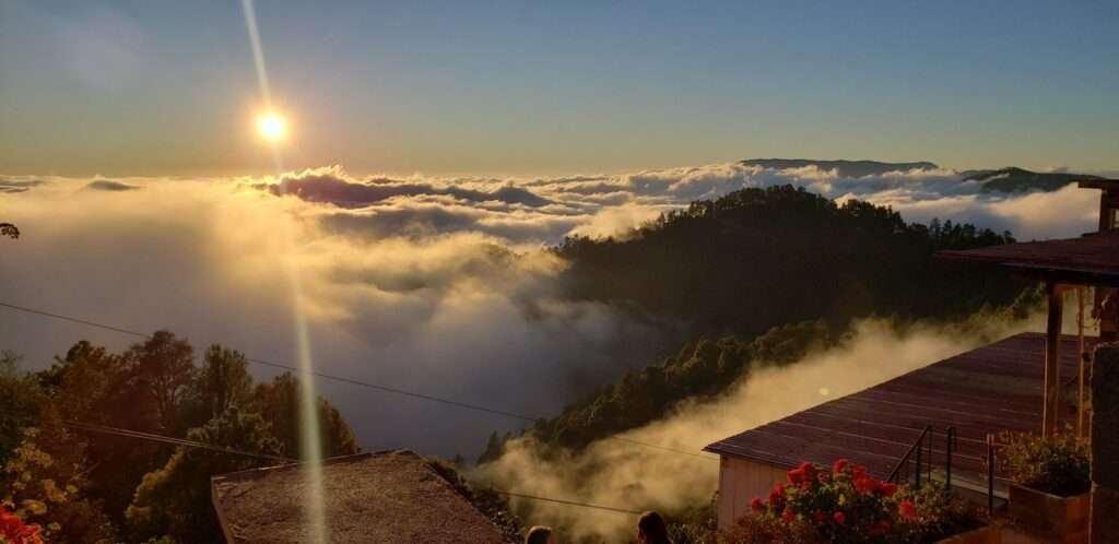 Sonnenaufgang über San José del Pacífico – perfektes Anbauklima in Mexiko