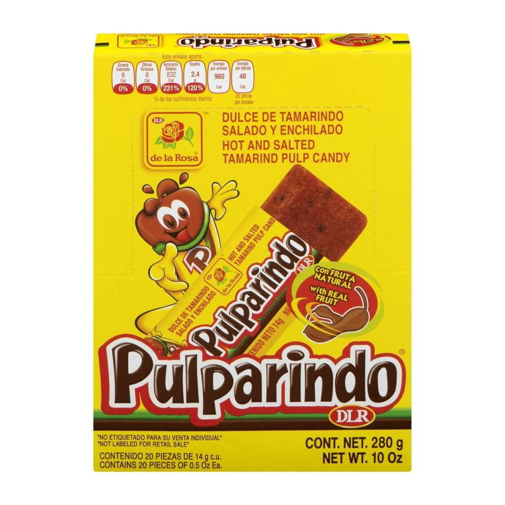 Pulparindo – Tamarindo-Riegel mit Chili und Salz, mexikanische Süßigkeit von De la Rosa